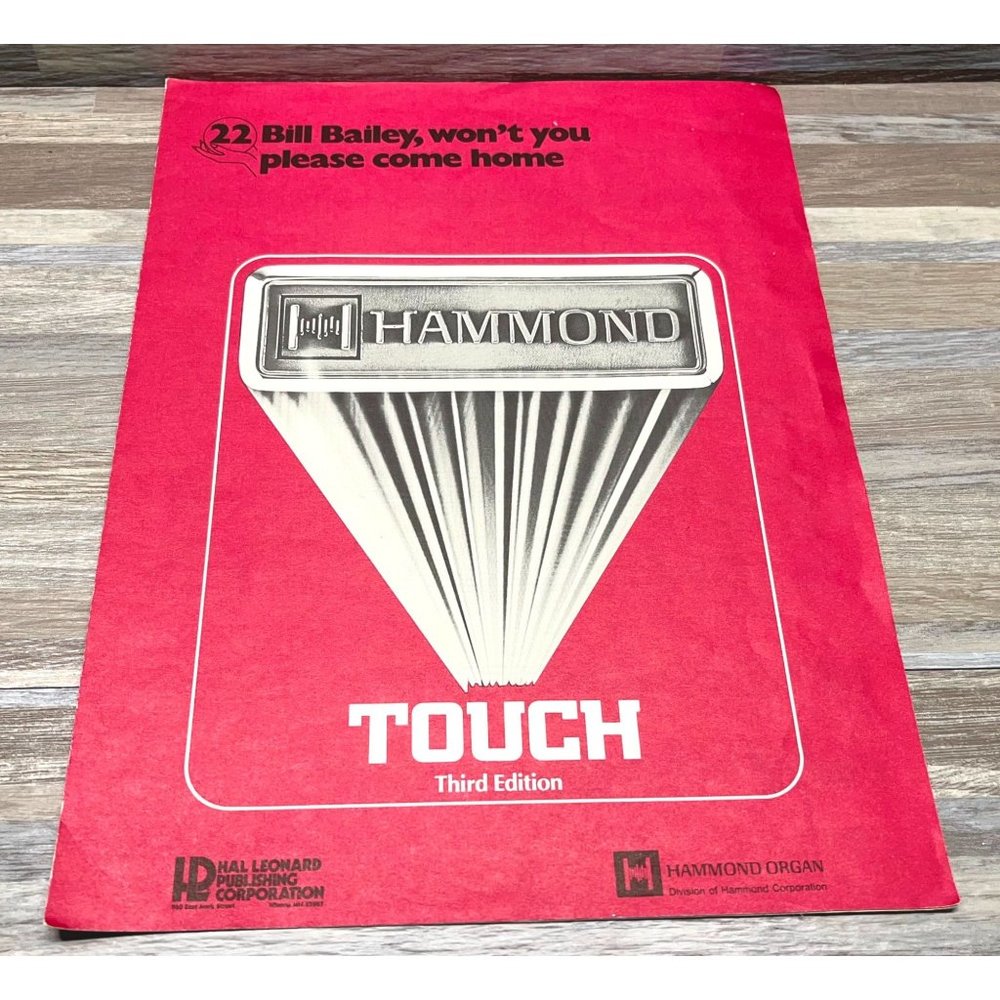 Hammond Touch Bill Bailey Organ Sheet Music by Hal Leonard 1971